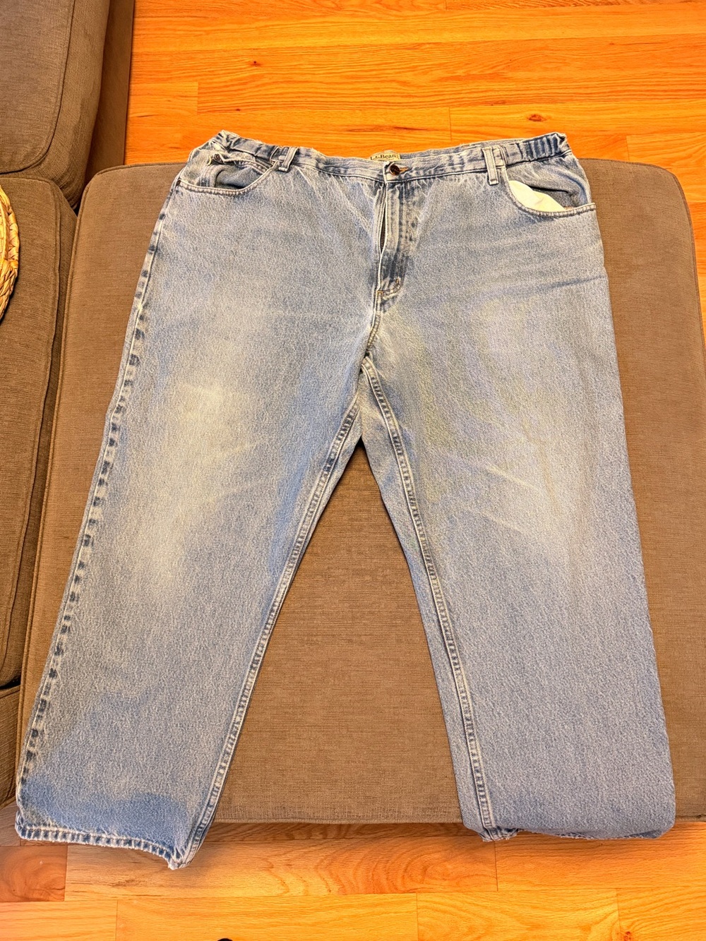Vintage distressed LLBean Light Blue Men’s Jeans